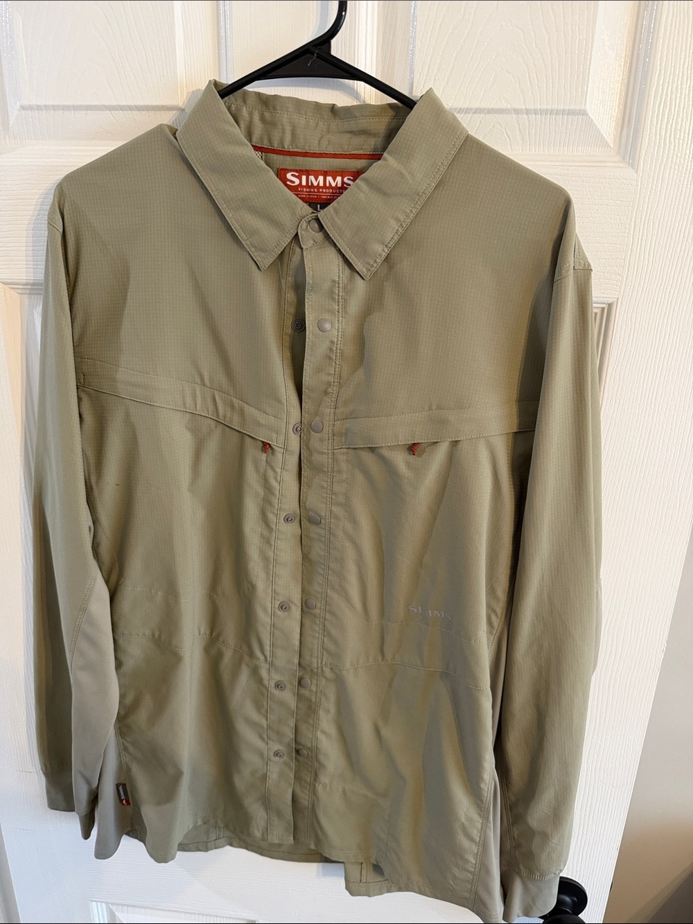 Simms Olive Ripstop Lightweight Shirt Jacket